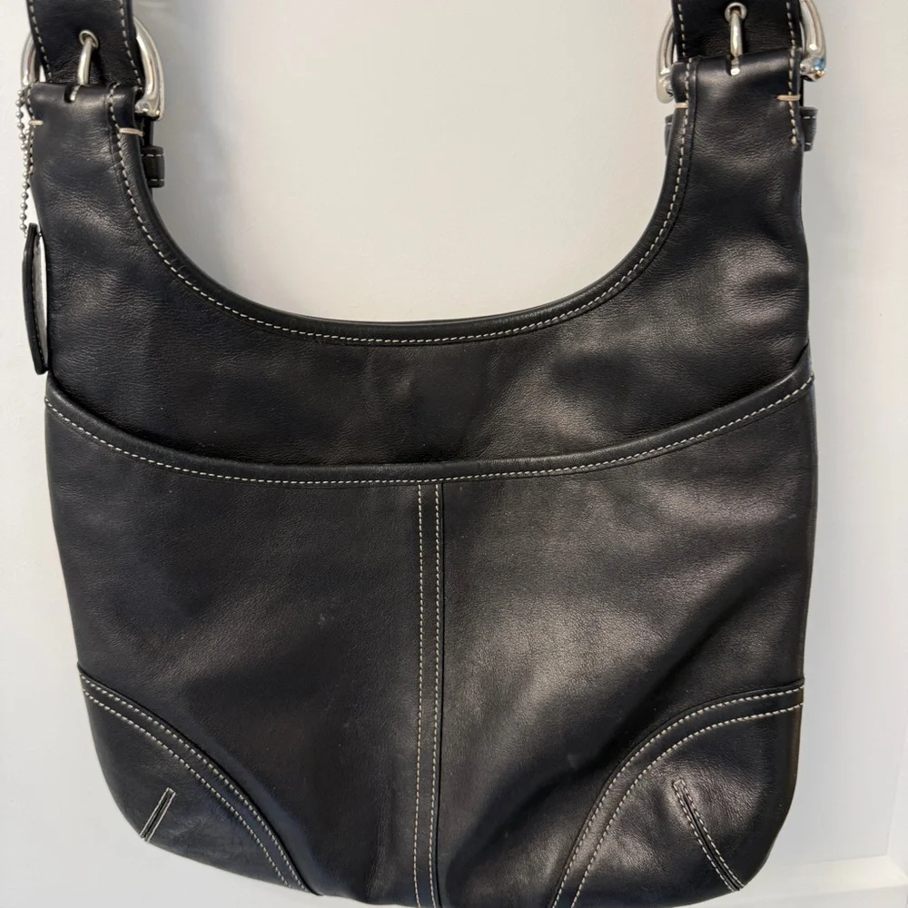 Coach Soho Slim Hippie Crossbody 9549 Black Leather Vintage Y2K Timeless Style